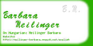 barbara meilinger business card